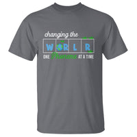 Teacher T Shirt Changing The World One Phoneme At A Time Motivational Quote Teaching - Wonder Print Shop
