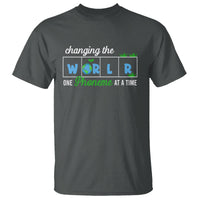 Teacher T Shirt Changing The World One Phoneme At A Time Motivational Quote Teaching - Wonder Print Shop
