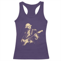 George Washington Rock Star Vintage Portrait Racerback Tank Top Funny Electric Guitar Player Founding Father Retro Aesthetic Patriotic Graphic