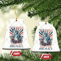 I'm Just Mad As Hell Cause I Love This Place Ceramic Ornament Vintage Statue of Liberty Patriotic Retro Flora
