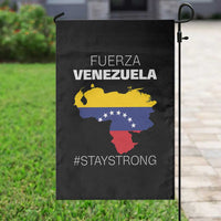 Fuerza Venezuela Strong Solidarity Garden Flag Hope Support Venezuelan Patriotic Flag Map