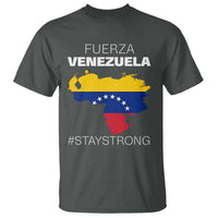 Fuerza Venezuela Strong Solidarity T Shirt Hope Support Venezuelan Patriotic Flag Map