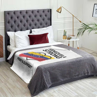 Venezuela Strong Pray and Support Throw Blanket Solidarity Patriotic Venezuelan Flag Map Heart