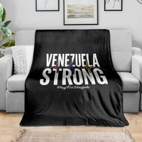 Venezuela Strong Venezuelan Heartbeat Throw Blanket Solidarity Resilience Hope and Prayer