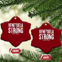Venezuela Strong Venezuelan Heartbeat Ceramic Ornament Solidarity Resilience Hope and Prayer