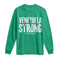 Venezuela Strong Venezuelan Heartbeat Long Sleeve Shirt Solidarity Resilience Hope and Prayer