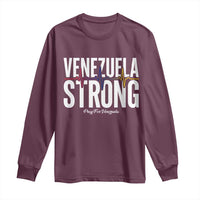 Venezuela Strong Venezuelan Heartbeat Long Sleeve Shirt Solidarity Resilience Hope and Prayer