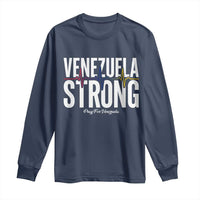 Venezuela Strong Venezuelan Heartbeat Long Sleeve Shirt Solidarity Resilience Hope and Prayer
