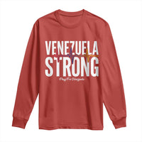 Venezuela Strong Venezuelan Heartbeat Long Sleeve Shirt Solidarity Resilience Hope and Prayer