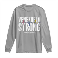 Venezuela Strong Venezuelan Heartbeat Long Sleeve Shirt Solidarity Resilience Hope and Prayer