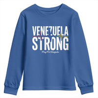 Venezuela Strong Venezuelan Heartbeat Youth Sweatshirt Solidarity Resilience Hope and Prayer
