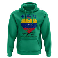 Venezuela Strong Healing Support Hoodie Hope Grows Through Cracks Venezuelan Flag Heart