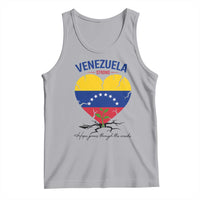 Venezuela Strong Healing Support Tank Top Hope Grows Through Cracks Venezuelan Flag Heart
