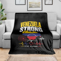Venezuela Strong Support and Solidarity Throw Blanket Patriotic Venezuelan Flag Country Map