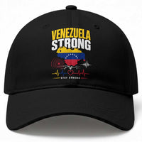 Venezuela Strong Support and Solidarity Baseball Cap Patriotic Venezuelan Flag Country Map