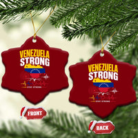 Venezuela Strong Support and Solidarity Ceramic Ornament Patriotic Venezuelan Flag Country Map