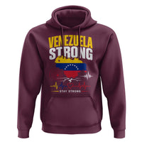 Venezuela Strong Support and Solidarity Hoodie Patriotic Venezuelan Flag Country Map