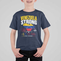 Venezuela Strong Support and Solidarity T Shirt For Kid Patriotic Venezuelan Flag Country Map