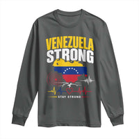 Venezuela Strong Support and Solidarity Long Sleeve Shirt Patriotic Venezuelan Flag Country Map