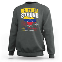 Venezuela Strong Support and Solidarity Sweatshirt Patriotic Venezuelan Flag Country Map
