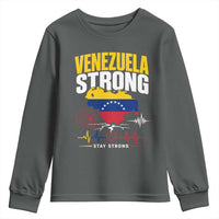 Venezuela Strong Support and Solidarity Youth Sweatshirt Patriotic Venezuelan Flag Country Map
