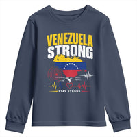 Venezuela Strong Support and Solidarity Youth Sweatshirt Patriotic Venezuelan Flag Country Map