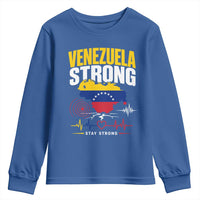 Venezuela Strong Support and Solidarity Youth Sweatshirt Patriotic Venezuelan Flag Country Map
