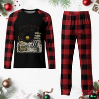 My Give A Damn Is Broken Funny Retirement Graphic Plaid Pajama Set Beach Vacation IDGAF Chill Mode No Problem