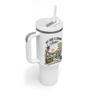 My Give A Damn Is Broken Funny Retirement Graphic Tumbler With Handle Beach Vacation IDGAF Chill Mode No Problem