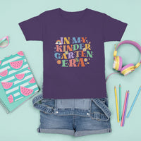 In My Kindergarten Era T Shirt For Kid First Day Of Kinder Retro Groovy - Wonder Print Shop