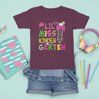 Lil Miss Kindergarten T Shirt For Kid Cute Kinder Girl Era - Wonder Print Shop