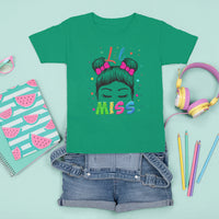 Lil Miss Kindergarten T Shirt For Kid Cute Kinder Girl Era Hair Bun - Wonder Print Shop