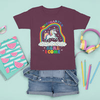 Cute Kindergarten Unicorn T Shirt For Kid Kinder Here I Come Rainbow - Wonder Print Shop