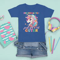 Cute Kindergarten Unicorn T Shirt For Kid Just Got A Lot Cuter Kinder Girl - Wonder Print Shop