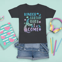 Cute Kindergarten Mermaid T Shirt For Kid Here I Come Kinder Girl - Wonder Print Shop