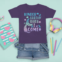 Cute Kindergarten Mermaid T Shirt For Kid Here I Come Kinder Girl - Wonder Print Shop
