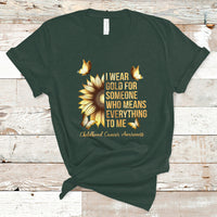 Childhood Cancer Awareness T Shirt I Wear Gold For Someone Means Everything - Wonder Print Shop