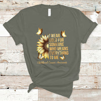 Childhood Cancer Awareness T Shirt I Wear Gold For Someone Means Everything - Wonder Print Shop