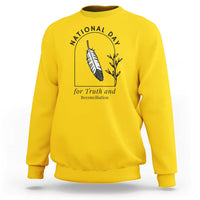 Orange Shirt Day Sweatshirt National Day For Truth And Reconciliation Native Feather - Wonder Print Shop