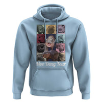 Baby Hippo Moo Deng Tour Hoodie Bouncy Cute Pygmy Hippopotamus