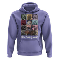 Baby Hippo Moo Deng Tour Hoodie Bouncy Cute Pygmy Hippopotamus