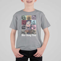 Baby Hippo Moo Deng Tour T Shirt For Kid Bouncy Cute Pygmy Hippopotamus - Wonder Print Shop