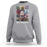 Baby Hippo Moo Deng Tour Sweatshirt Bouncy Cute Pygmy Hippopotamus - Wonder Print Shop