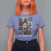 Baby Hippo Moo Deng Tour T Shirt For Women Bouncy Cute Pygmy Hippopotamus - Wonder Print Shop