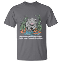 Baby Hippo Moo Deng T Shirt Unbothered Bouncy Pig Meme Cute Viral - Wonder Print Shop
