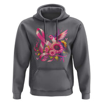 Breast Cancer Awareness Hoodie Hummingbird Pink Ribbon Support