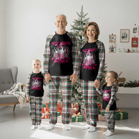 Breast Cancer Awareness Plaid Pajama Set In October We Wear Pink Ghost - Wonder Print Shop
