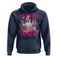 Breast Cancer Awareness Hoodie In October We Wear Pink Ghost