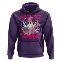 Breast Cancer Awareness Hoodie In October We Wear Pink Ghost