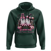 Breast Cancer Awareness Witch Hoodie In October We Wear Pink Ghost Witch